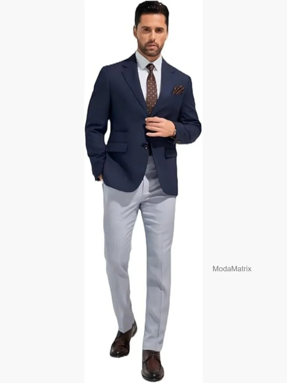 Classic Men's Suit Blazer, Formal Wedding Sport Coat, Long Sleeve, Button
